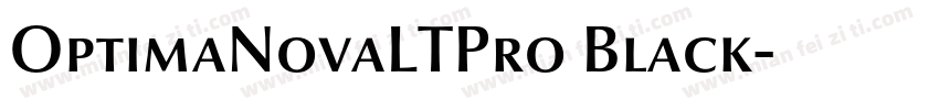 OptimaNovaLTPro Black字体转换